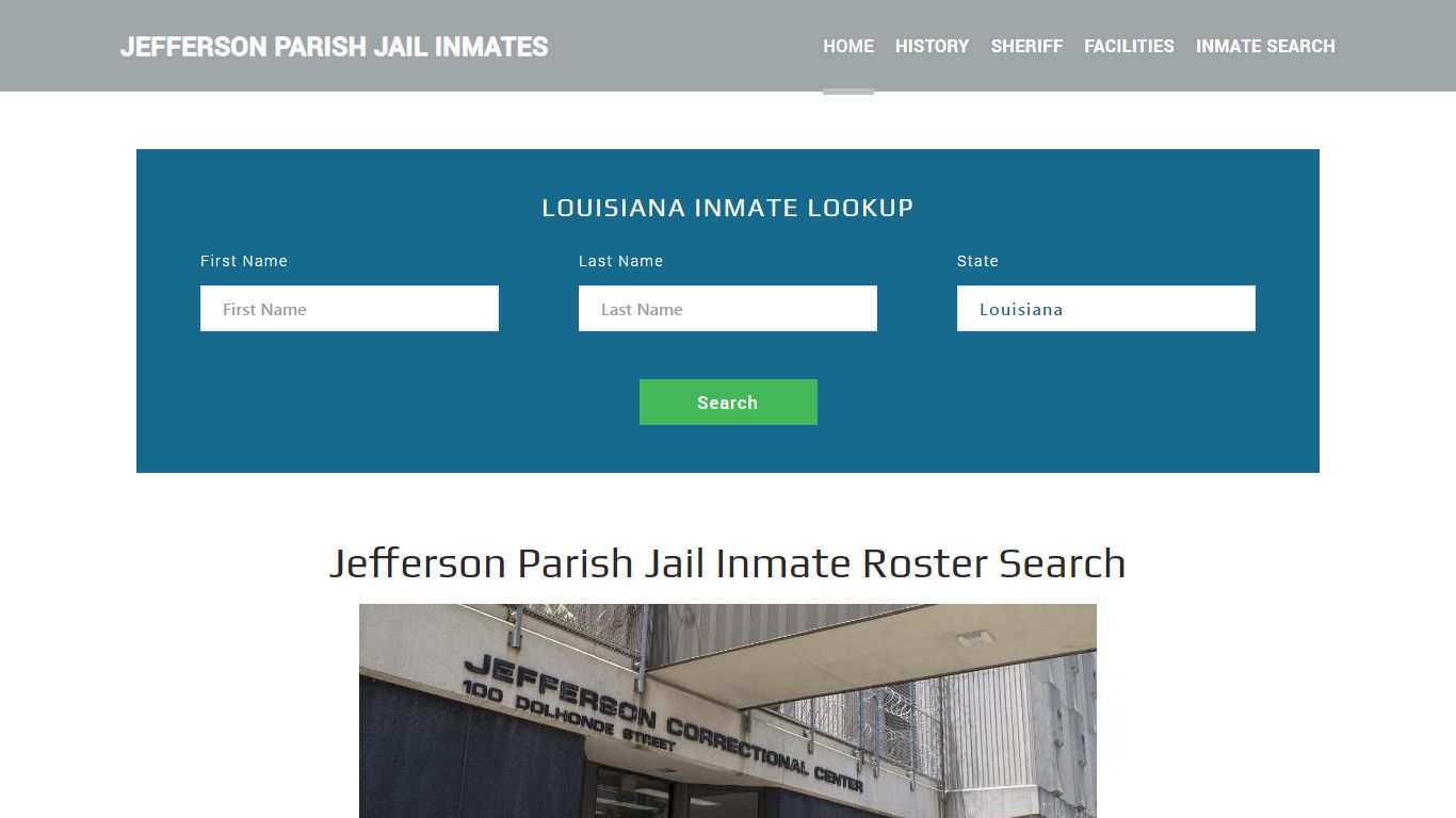 Jefferson Parish Jail Inmate Roster Lookup, Gretna, LA